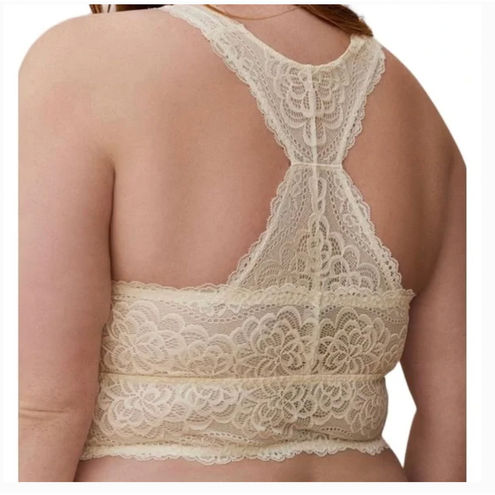 Unlined Lace Solid Racerback Bralette