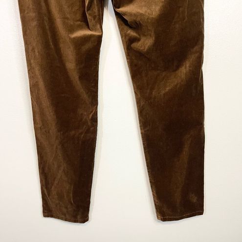 J.Jill Women's Deep Olive Cotton Stretch Velvet Straight Leg Pants Size 6  NWT - $45 New With Tags - From Frugal