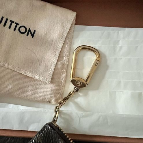 Louis Vuitton AUTH Pochette Cles Hook Wallet Monogram W/Box