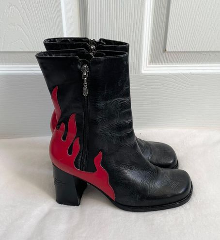 Harley sales flame boots