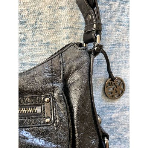 The Sak Black Dakota Glazed Leather Bag - $22 - From Nicole