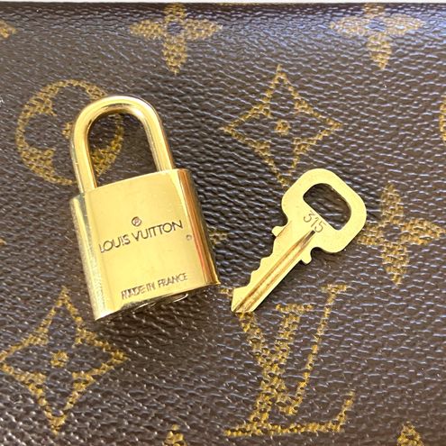 Louis Vuitton PadLock Lock &2 Key Brass Silver Number 315