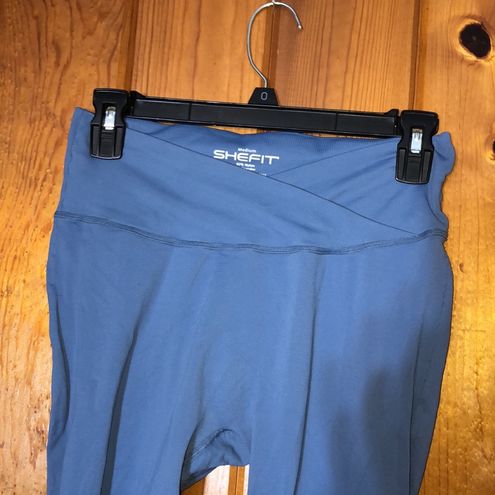 𝅺SHEFIT Seamless Leggings in Washed Denim Ombre Size