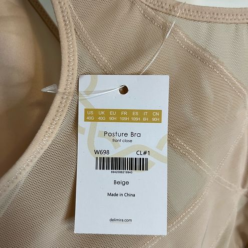 NWT - DELIMIRA Women's Front Closure Posture Wireless Back Support 40G Size  undefined - $25 New With Tags - From Mallory