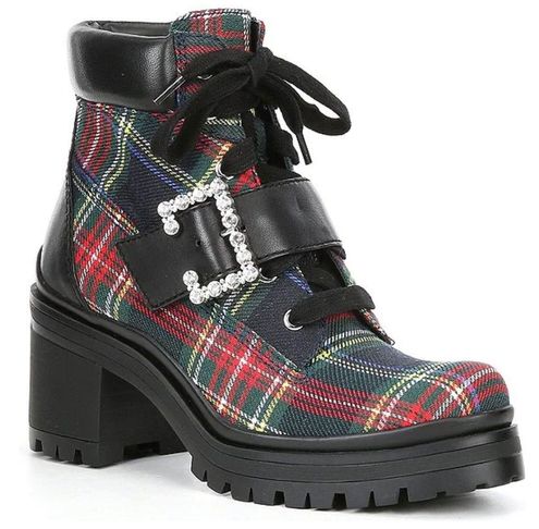 gianni bini plaid boots