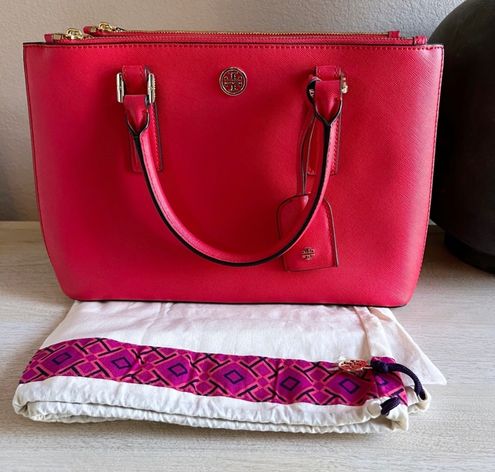 Tory Burch Robinson Mini Double-Zip Tote Carnival Red - $402 (18% Off  Retail) - From Lady