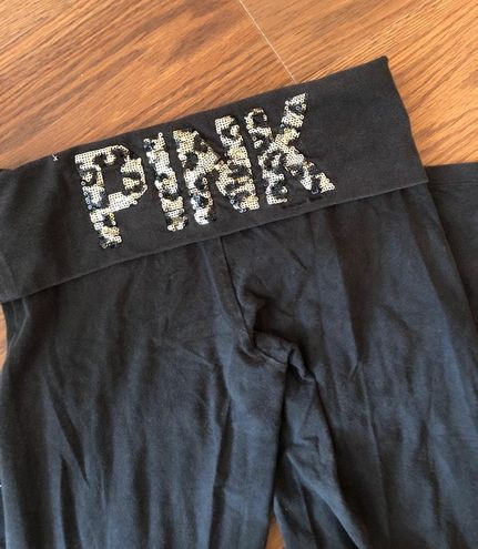 PINK - Victoria's Secret Victoria Secret Pink Flare Yoga Pant Size XS Black  - $15 (70% Off Retail) - From Mackenzie