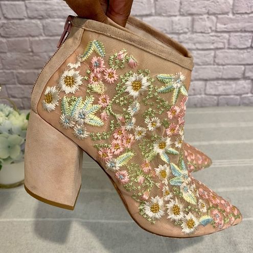 Jeffrey campbell shop floral booties