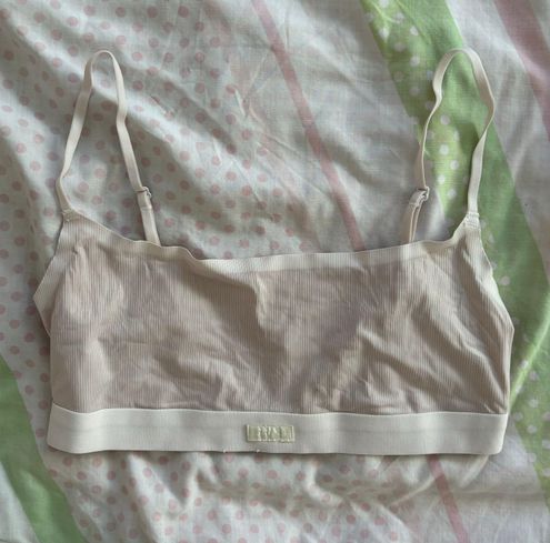 SKIMS Cotton Rib Scoop Bralette White Size XS - $23 (36% Off Retail) - From  Cathleen