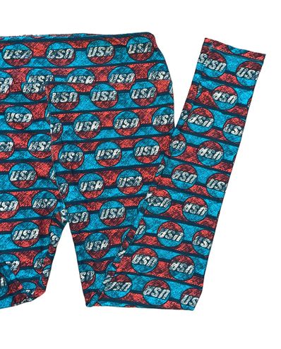LuLaRoe TC LEGGINGS • VINTAGE AMERICANA COLLECTION • RED WHITE & BLUE •  USA!! Multiple Size XL - $19 (24% Off Retail) - From Jen