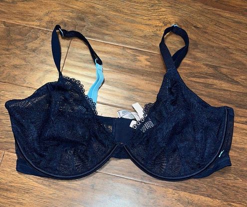 Victoria's Secret Women's Unlined Demi lace unpadded bra in navy