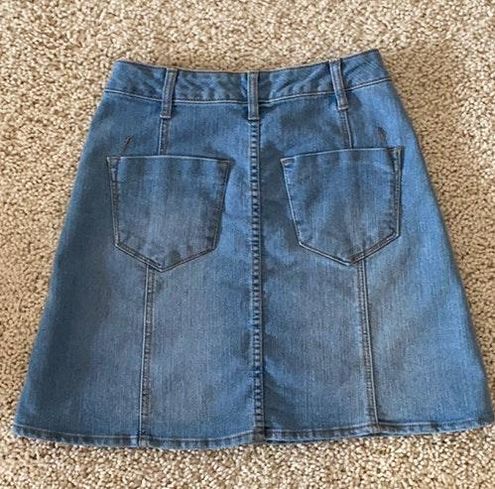 Mossimo Supply Co Denim Jean Skirt Blue 
