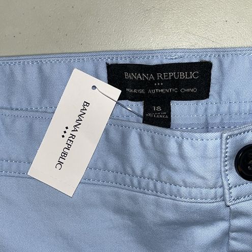 Banana Republic NWT 18 Bicoastal Blue High-Rise Straight Authentic Chino  Pants - $40 New With Tags - From Gabrielle