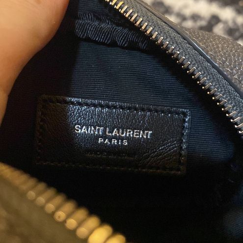 Saint Laurent Monogram Nano Lou YSL Grain de Poudre Key Pouch on Chain Belt  Bag