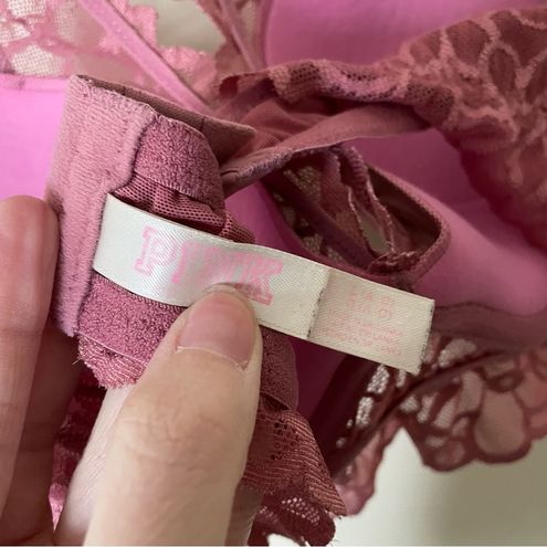 Victoria's Secret Victoria's Secret PINK Pink Lace Halter Bralette