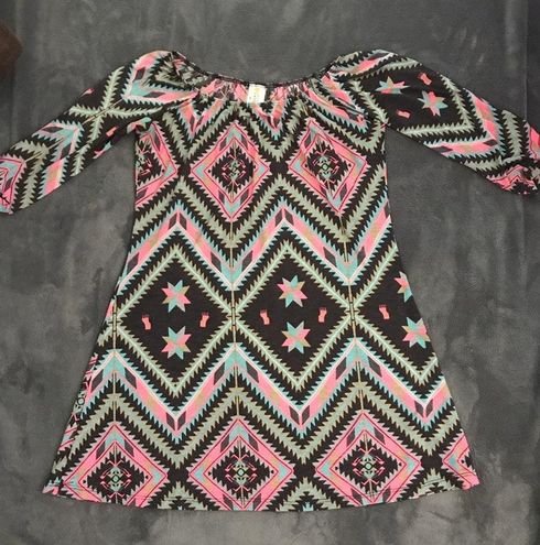 Dressin Gaudy Boutique Aztec Dress Multiple 12 52 Off Retail