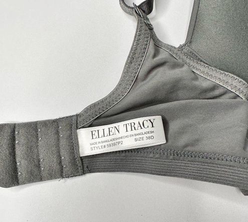 Ellen Tracy Bra Wireless Gray Women's Size 38D - $21 - From Katrina