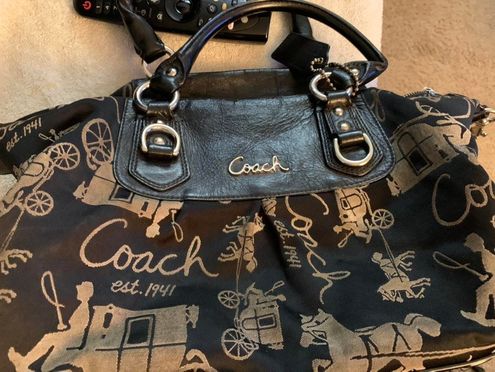 Coach Ashley Horse & Carriage Bag / Satchel Black - $65 (78% Off Retail) -  From Brandy