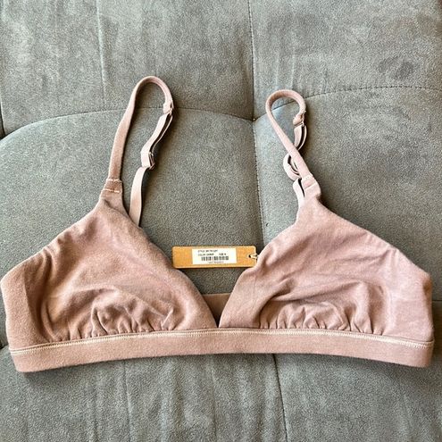 COTTON JERSEY TRIANGLE BRALETTE | SOOT