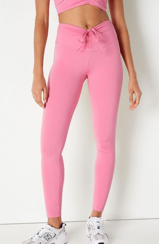 PINK - Victoria's Secret PINK ADJUSTABLE WAIST RUCHED LEGGINGS