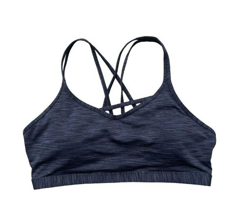Zyia Active Luxe Strappy Padded Sports Bra Charcoal/Black Space Dye Size XL  - $36 - From Allyson