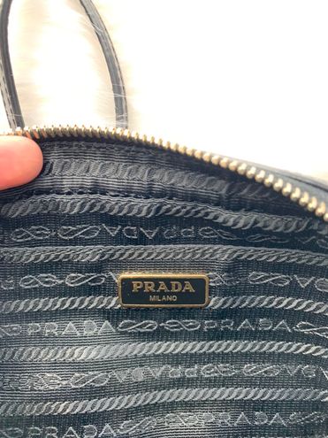 PRADA Saffiano Mini Camera Crossbody Bag Black 1291063