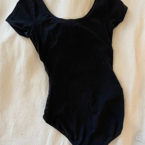 Essential Short Sleeve Cotton Leotard