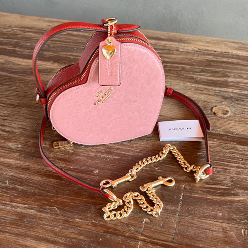 Coach very cute Heart Crossbody In Colorblock NEW Pink Size One Size - $490  - From Alessandra