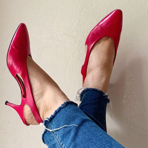 Bandolino Hot Pink Vintage Snakeskin 
