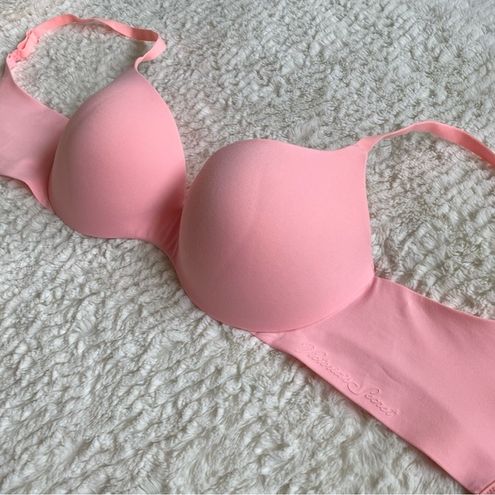 Victoria's Secret Incredible Lined Demi Bra 32DD Pastel Pink Smooth Molded Size  32 E / DD - $19 - From Ksenia