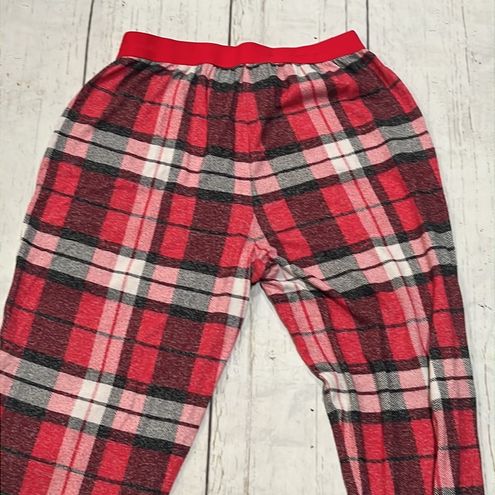 Victoria secret pink sleep Shorts brand new size large red plaid w