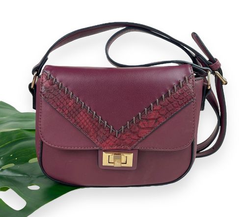 Isabelle Vegan Leather Crossbody Bag Red - $13 - From Thea