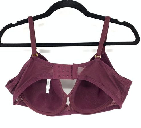 Soma Women's Size 40C Lightest Lift Modern Coverage Full Figure Bra Maroon  - $29 - From Gwen