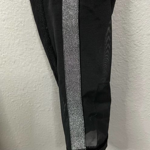 Victoria's Secret Victoria Sport Black Knockout Leggings XS Mesh Glitter -  $27 - From Kaytlin