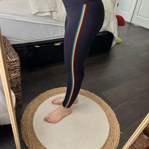 Zyia Active Navy Rainbow Stripe High Rise Pants - $23 - From Madi