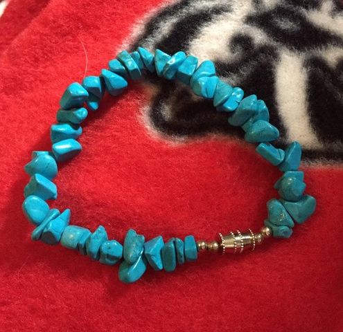 Blue Rock Bracelet 14 From Cheyenne