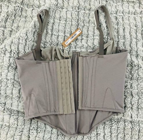 SKIMS Cotton Corset Gray Size M - $70 (26% Off Retail) - From Nekah