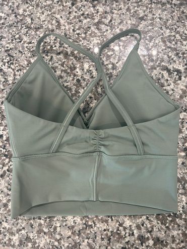 Gymshark Elevate Longline Sports Bra - Willow Green