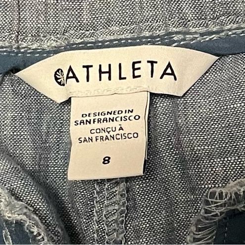 Athleta Cabo Linen Jogger Chambray Blue Size 8 - $45 - From Erin