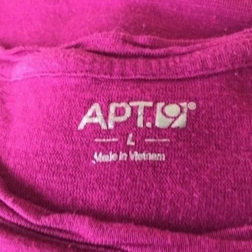 Apt. 9 Purple Top Embellished Short Sleeves 1 Owner Size L - $11