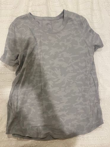 Lululemon Incognito Camo SSL Silver Drop Long Distance Short