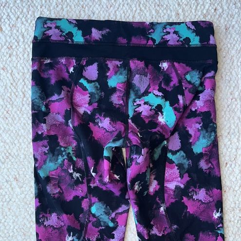 Lululemon Inspire Tight II Leggings in Midnight Bloom Black Deep