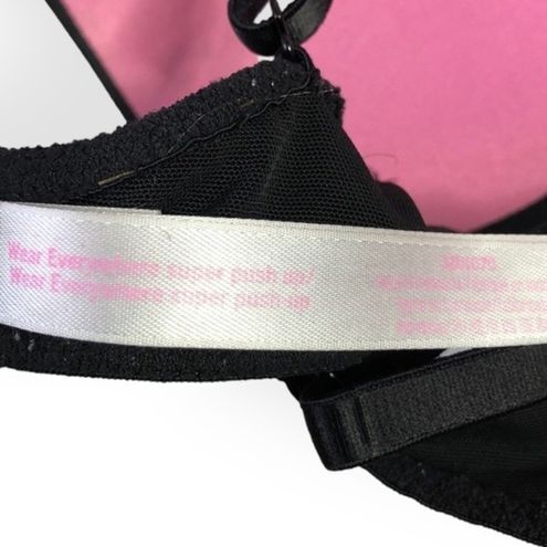 PINK - Victoria's Secret Victoria's Secret PINK Wear Everywhere Super Push  Up Bra Black Size undefined - $19 - From Nadine