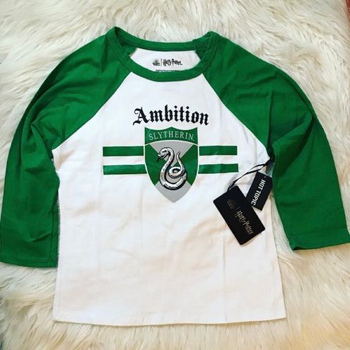 Harry Potter Colored Slytherin Raglan