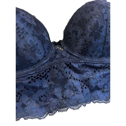 Adore Me Adored by underwire floral lace Demi cup bra size 34C - $9 - From  Holly