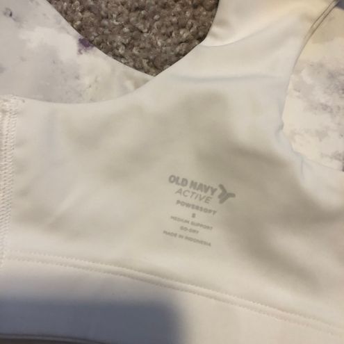 Old Navy Marble Tie Dye Racerback Sports bra White Purple Small - $14 New  With Tags - From Megan