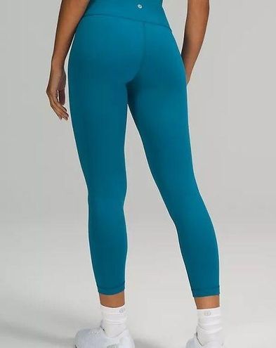 Lululemon NWT Wunder Train High Rise Tight 25” capri blue Size