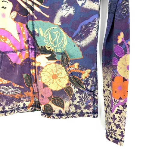 Lucky Brand Y2K Women's Size S Zip Up Hoodie Sweatshirt Geisha Print Asian  Art - $190 - From Gwen