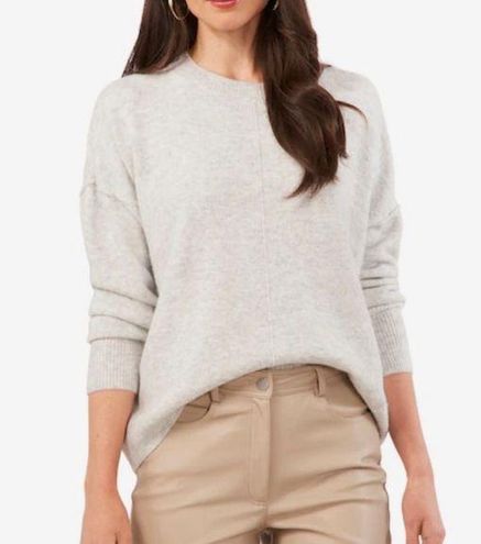 Vince Camuto Center Seam Boxy Crewneck Sweater in Beige Size Medium - $26 -  From Joelle