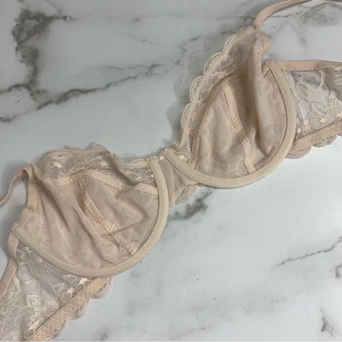 Le Mystere Beige Nude Sexy Lingerie Lace Bralette Bra 36D Size undefined -  $39 - From Fried